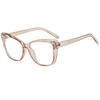New Fashion Vintage Gradient Eyeglasses For Nearsightedness Anti Blue Light Myopia  Unique Transparent Cat Eye Glasses Frame