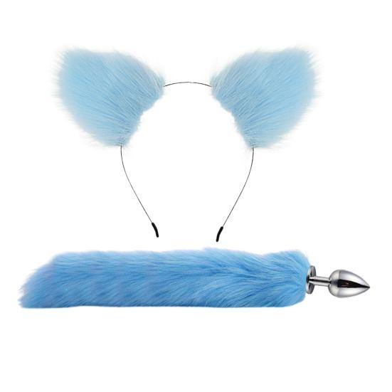 1 комплект, анальная пробка с повязкой на голову, многоцветная, снимает усталость, быстро достигает кульминации, многоразовый инструмент для ролевых игр, алюминий