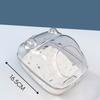 1pcs Hamster Transparent Bathroom Small Pet Sand Bath Cage Large Capacity Prevent Splash Bathing Shower Room Accessories