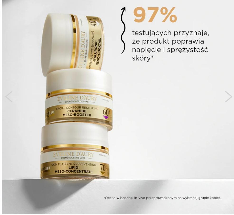 Eveline d'aury remodelift lipidowy mezo-koncentrat 70+ 50 ml