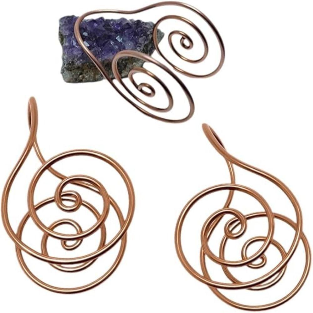 Портативное медное кольцо на ладонь, спираль энергии Рэйки, кольцо для руки для медитации и энергетического исцеления