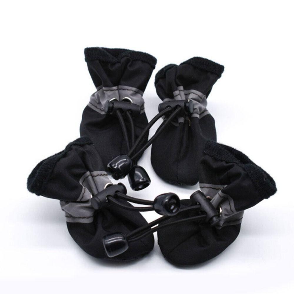 4Pcs Anti-slip Waterproof Footwear Rain Snow Boots Pet Rain Shoes Pet Shoes Dog Shoes