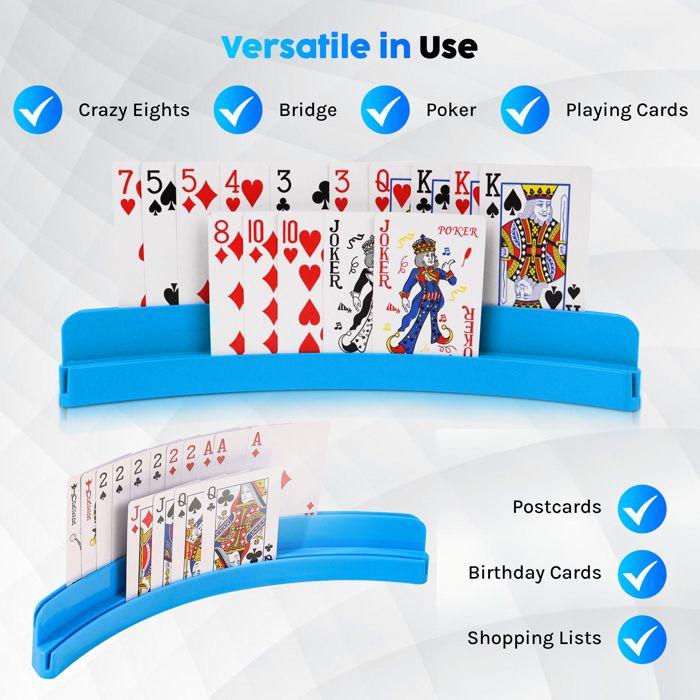 Porte-cartes de jeu avec accessoires - SHOPWISE - ShopWise - Support stable - 5 dés inclus - Portable et durable