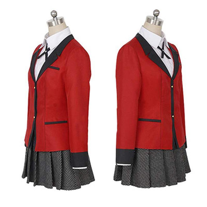 Аниме Kakegurui Косплей Рисунок Yomotsuki Runa Косплей Костюм Школьная Форма Толстовка Платье на Хэллоуин