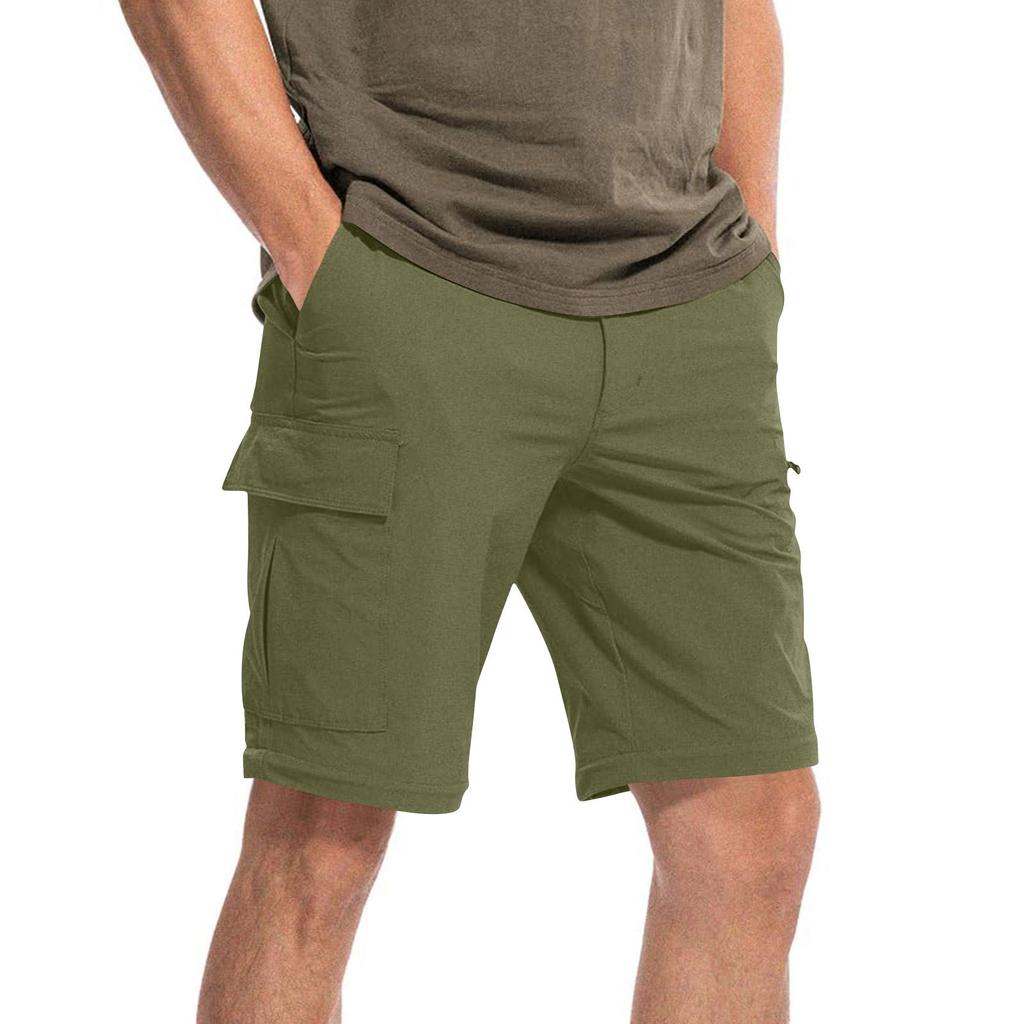 Съемные спортивные и повседневные шорты-карго с несколькими карманами, свободные уличные повседневные длинные брюки, укороченные брюки