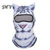 Costume Party Accessory 3D Animal Ears Balaclava, Cat Dog Snow Leopard Face Mask for Comfortable Head Halloween, Cosplay Full Cover Outdoor