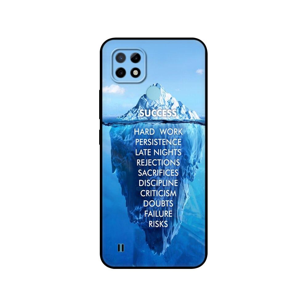 Силиконовый чехол для Realme C21 для OPPO RealmeC21 C 21, чехлы для телефонов 6,5 дюйма; Funda RMX3201 Bumper Capa Etui Мягкий черный чехол из ТПУ