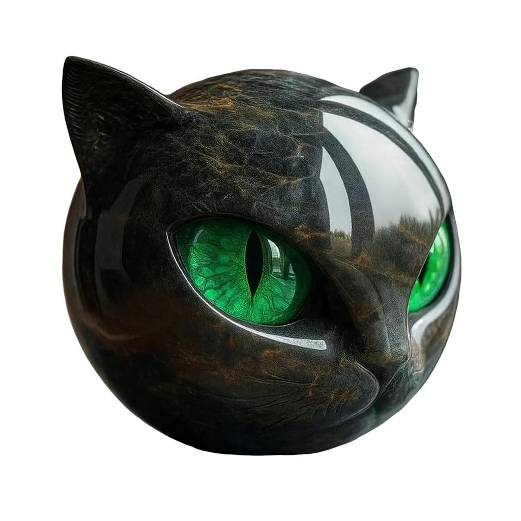 Halloween Black Cat Sculpture Tabletop Cat Statue Elegant Home Decor Gifts for Cat Lovers Women Men Cat Statue Home Decoration