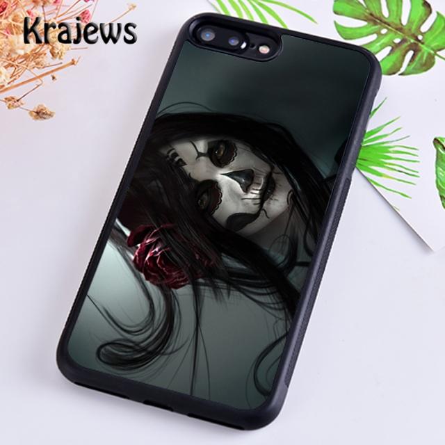 Чехол для телефона Krajews Candy Skull Sugar Day Of The Dead для iPhone 14 5s 6s 7 8 plus X XR XS 11 12 13 pro max Samsung S21 S22 ultra