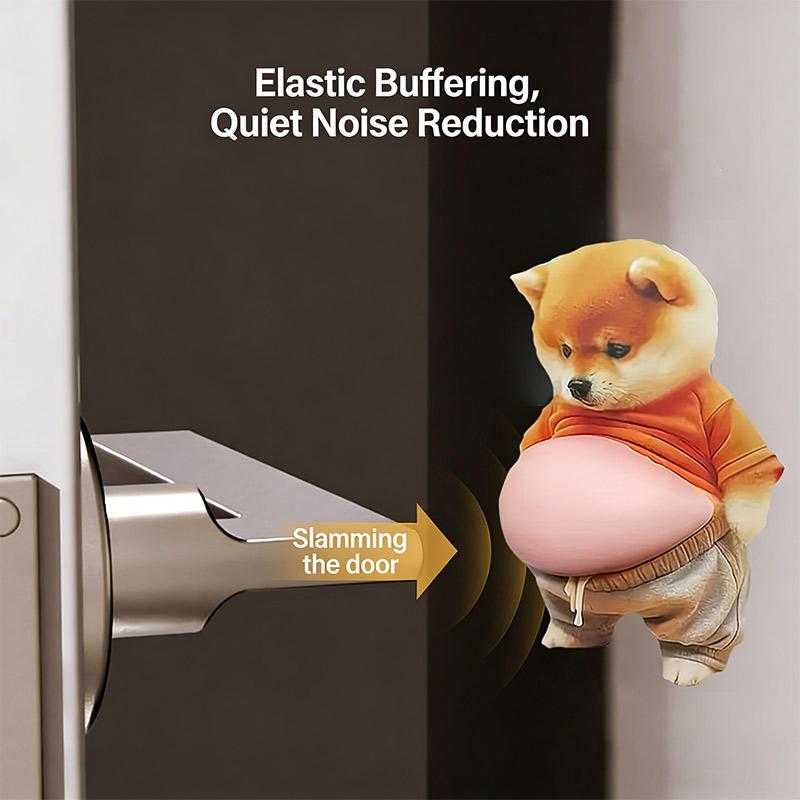 3D Chubby Corgi Silicone Bumper Stickers Ultra-Soft Car Home Anti-collision Pads Cute Puppy Decorative Fun Squishy Stickers