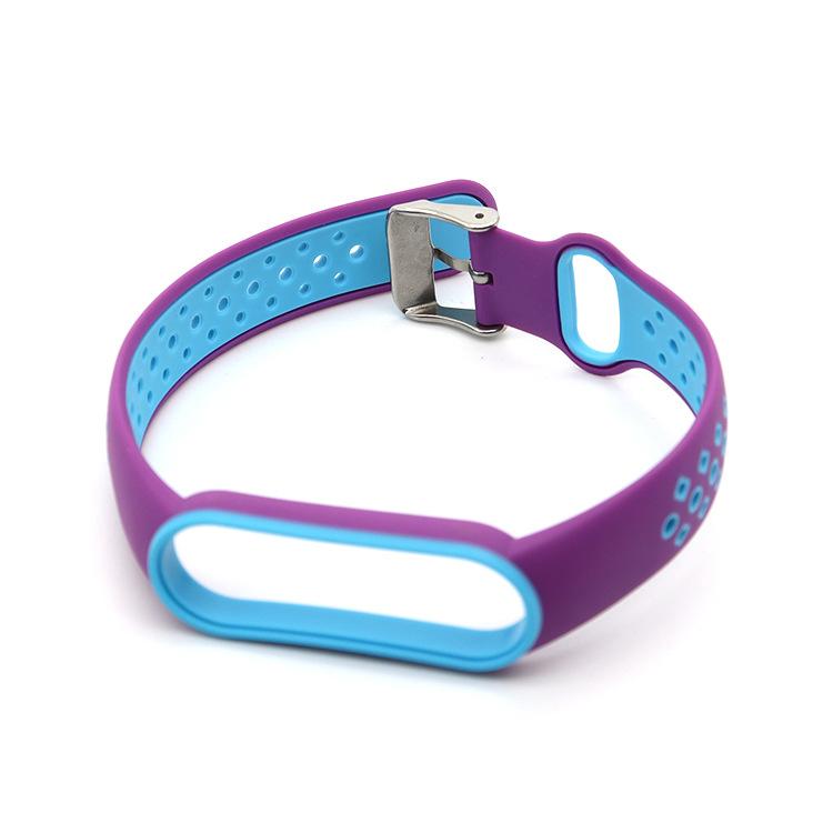 Спортивный силиконовый ремешок для браслета для Xiaomi Mi Band 7 6 5 4 3 NFC Мягкий ремешок для браслета Сменные аксессуары для умного браслета с металлической пряжкой