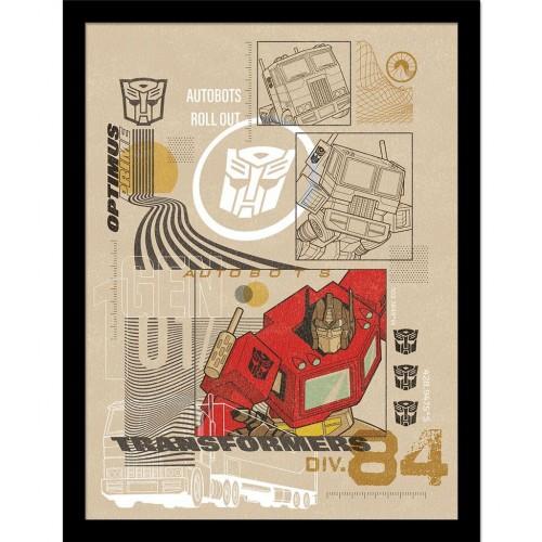 Transformers Autobot Roll Out Framed Poster
