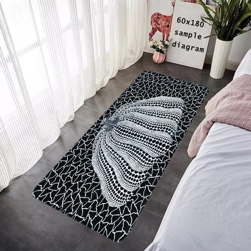 House Entrance Doormat Hallway Carpet Yayoi Kusama Pumpkin Living Room Rugs Foot Carpets Bath Rug Floor Mats Non-slip Home Decor