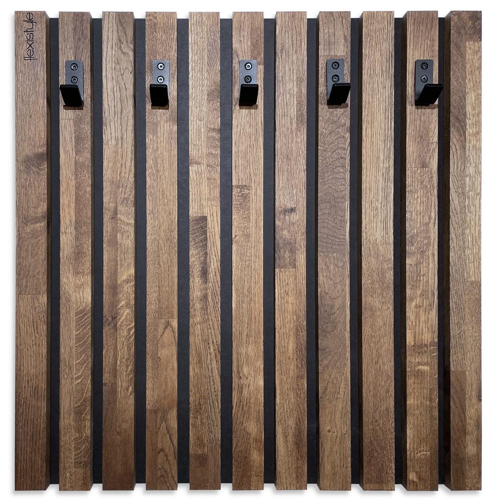 Wooden clothes hanger Lamele 60cm brown