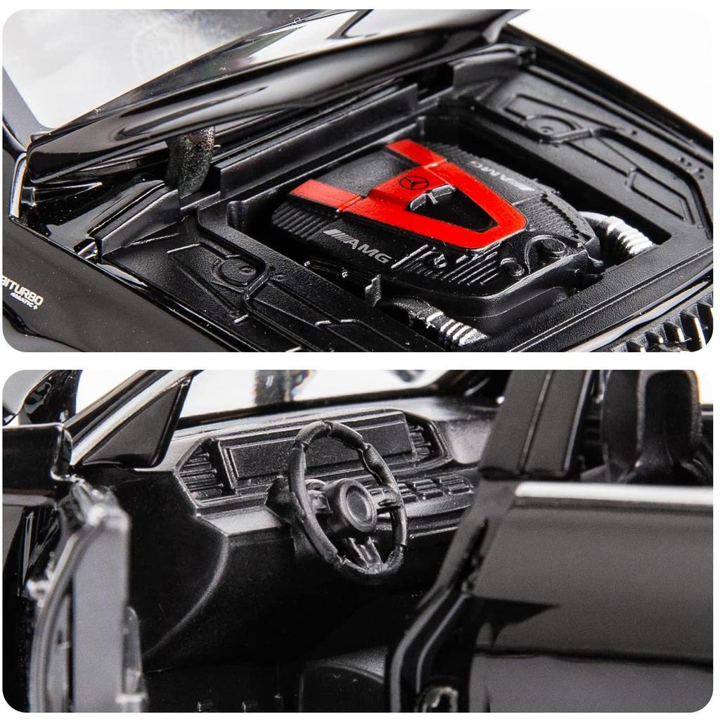 1/32 масштаб Benz AMG GLE 63S внедорожник игрушечный автомобиль, литая под давлением модель автомобиля с откидной спинкой со светом и звуком игрушечный транспорт для детей и мальчиков