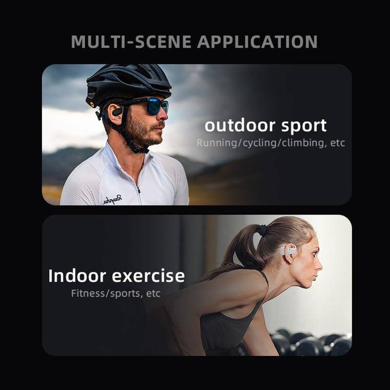 Беспроводные наушники Sing-Ear Ear Hook Наушники Hi-Fi стерео Bluetooth-гарнитура Спортивные наушники с открытым ухом для смартфона