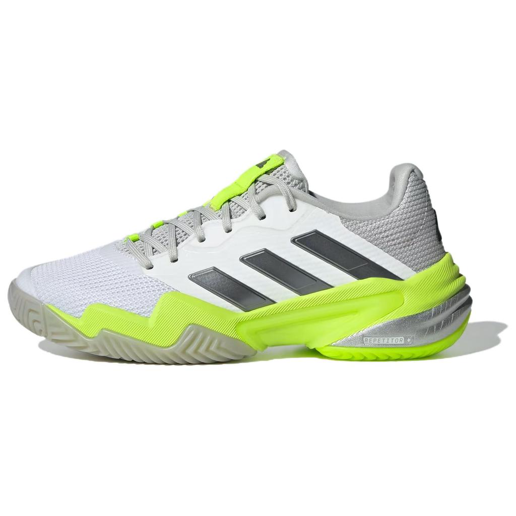Adidas Barricade 13 Comfortable Versatile Shock Absorbing Durable Low Top Tennis Shoes Women Sneakers Gray Green IH0514
