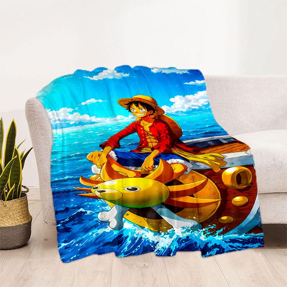 Wanted: Monkey D. Luffy Blanket Ultra-Soft Suitable for Office Chair Livingroom Picnics All-Season Use Stylish Decor