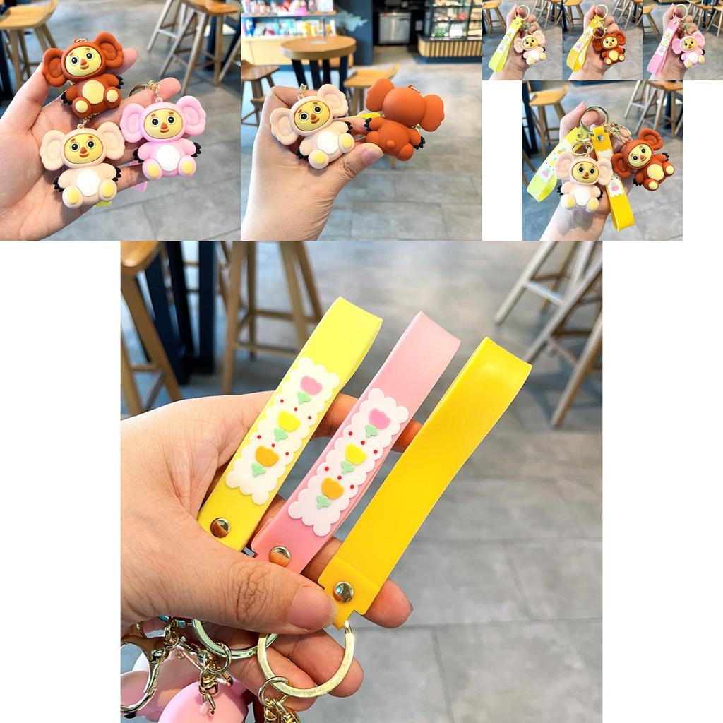 Очаровательный брелок Чебурашка, смола, обезьянка, украшение для машины, милый мультяшный подарок