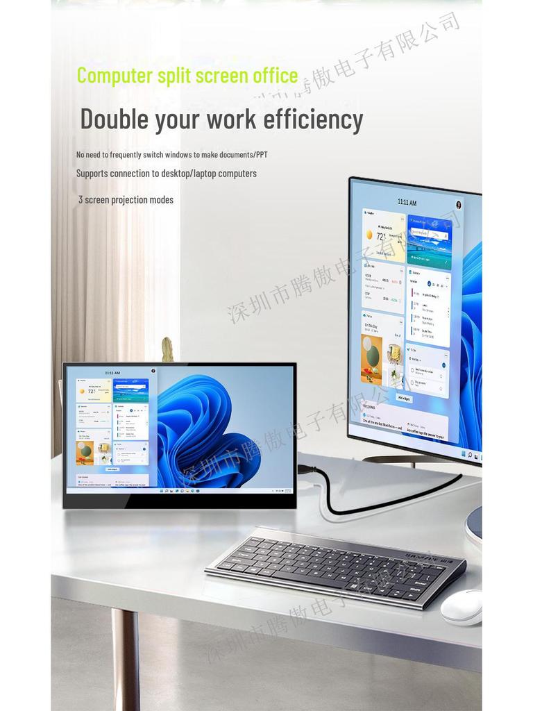 15,6-дюймовый 4K HD портативный сенсорный дисплей для мобильных устройств, ПК, PS5 с HDR