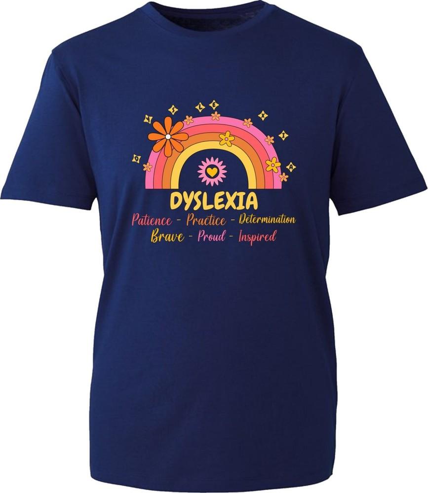 Dyslexia Awareness Vintage Tshirt Dyslexic School Patience Inspired Gift Top