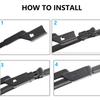 bzbn8 Front Wiper Blade For Citroen Berlingo e-Berlingo K9 Peugeot Partner Rifter Vauxhall Opel Combo E Toyota ProAce City 2019 - 2023