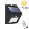 Hot Sale 144 LED Solar Light Wireless PIR Motion Sensor Waterproof Wall Lamp Solar Powered Sunlight Street Lamp Garden Decor