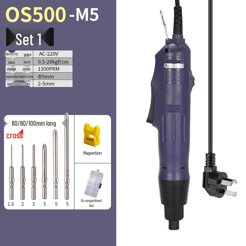 Электрическая отвертка Oushen 801800 с высококачественным мотором и прямой рукояткой для домашнего использования