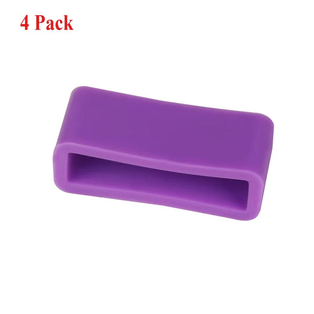 4 шт. Силиконовый ремешок, кольцо 12, 14, 16, 17, 18, 19, 20, 22, 24, 26 мм, водонепроницаемые петли, держатель для часов, аксессуары, резиновый держатель для ремешка