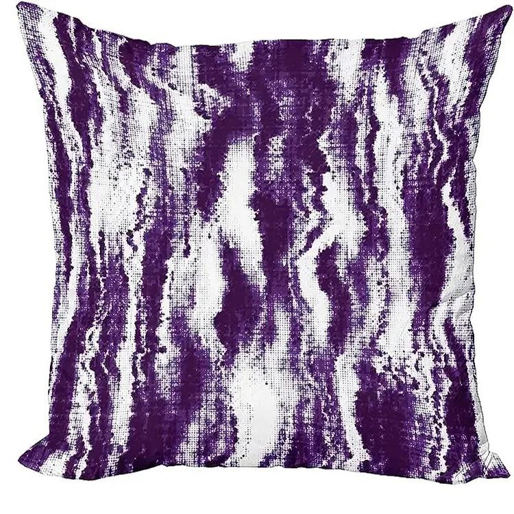 Purple Abstract Pattern Digital Printed Pillowcases Pattern Cushion Cover Suitable For Sofa Bedroom Car Pillow Cover