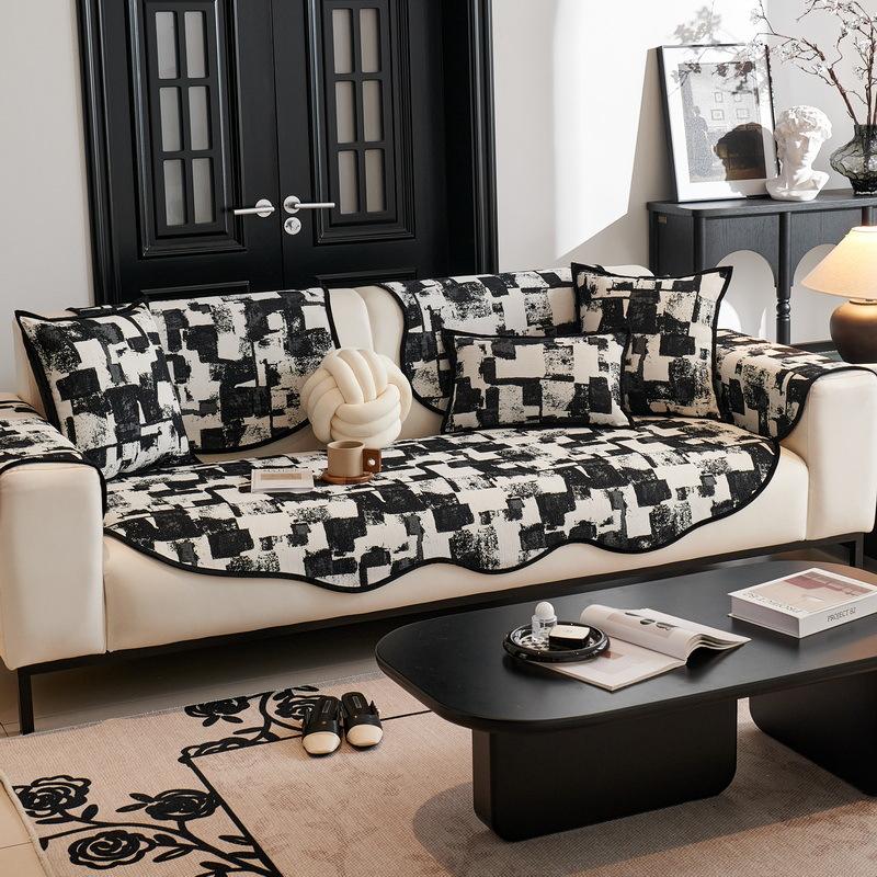 Special-shaped Sofa Cushion New Four-season Universal Irregular Seat Cushion Non-slip Leather Sofa Cover Cover Cloth
