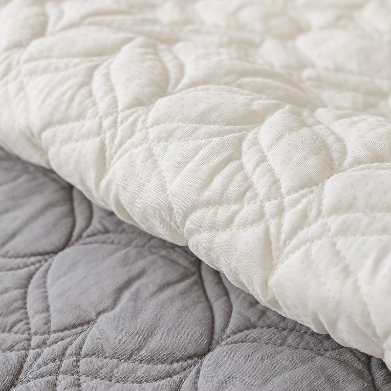 Washed Cotton Sofa Cushion, Four-Season Universal Fabric  New Pure Cotton Cream Ruffle Edge Non-Slip Cover Cloth