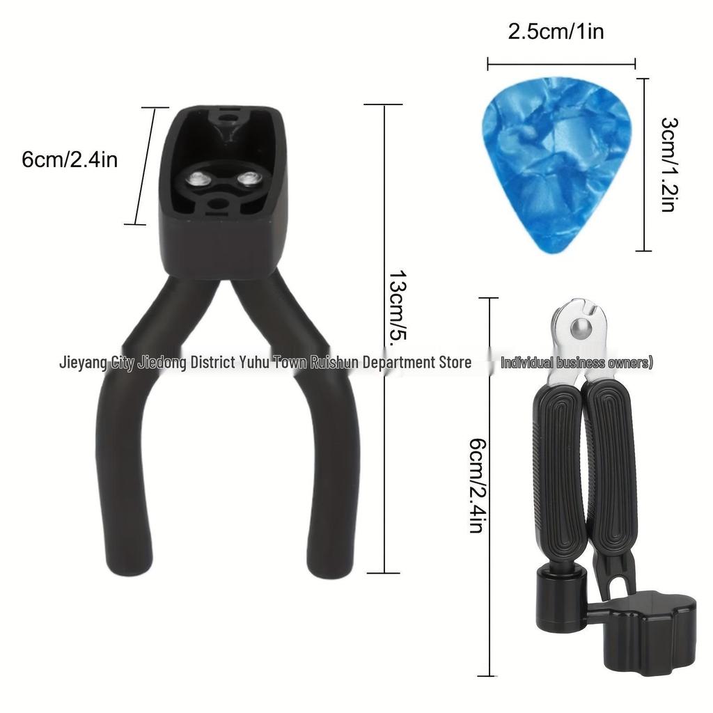 Набор аксессуаров для гитары: Струны, медиаторы, медиаторы, устройство для намотки струн, штифты для бриджа, подвеска порожка