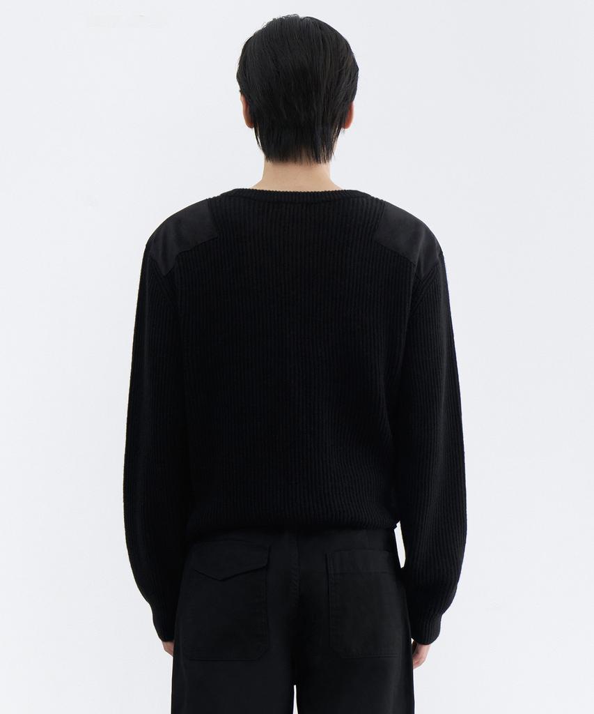 MUSINSA STANDARD Ribbed Commando Knit [Black]