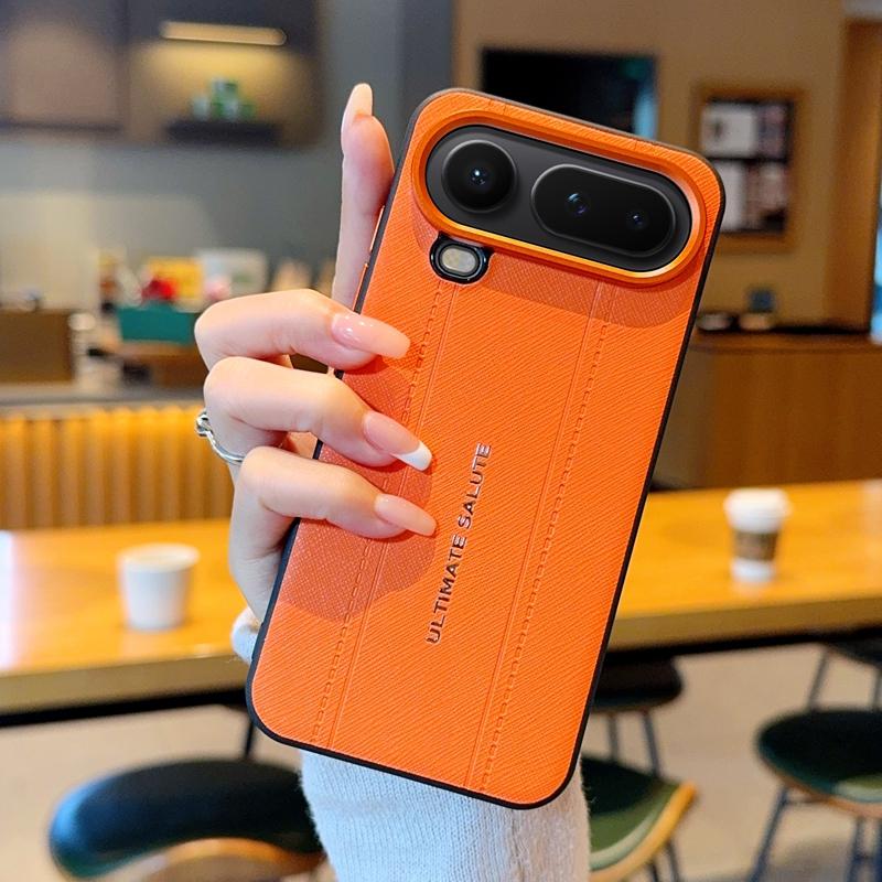 Чехол для Honor Magic 8 Pro Air, TPU, кожаная наклейка, легкий роскошный вид, дизайн со швом, красная крышка камеры