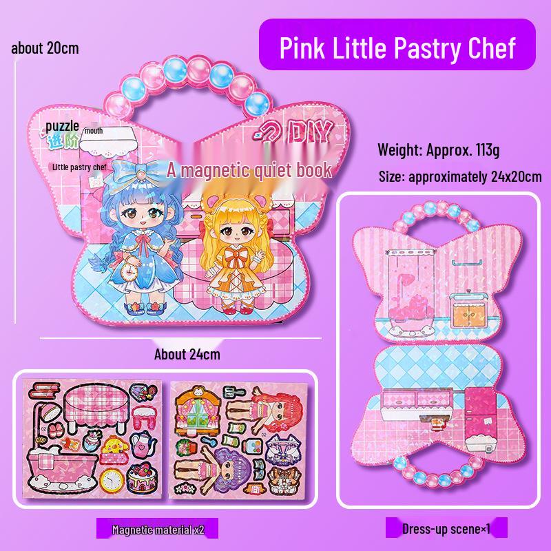 Cute Cartoon Dress-Up Sticker Book for Girls: Kindergarten Gift & Teen Decompression Activity