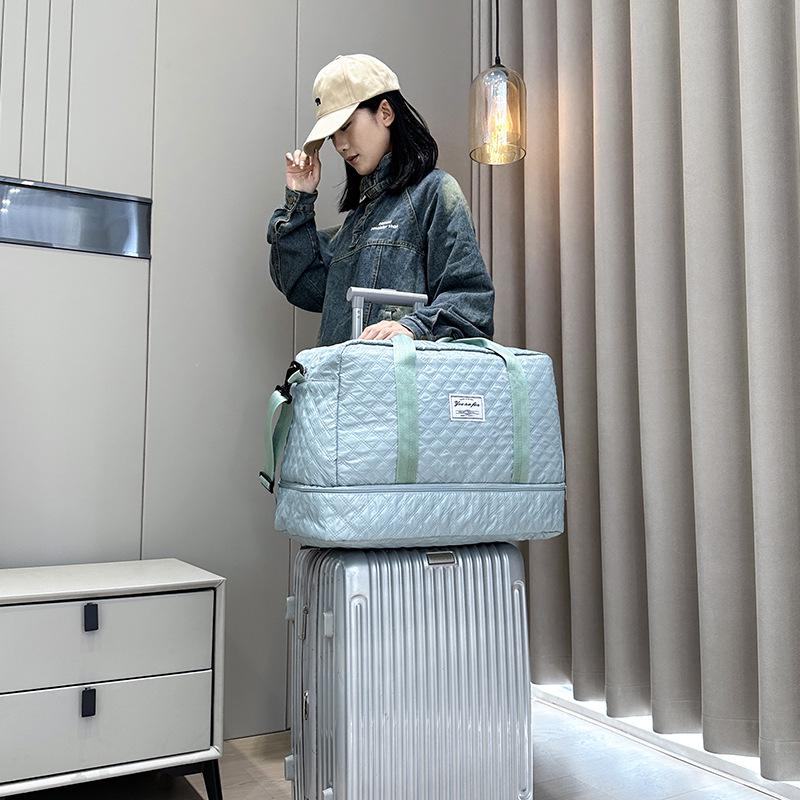 Дорожная сумка большой вместимости с разделением на влажное и сухое для деловых поездок, спорта и йоги