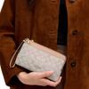 Coach Кошелек на двойной молнии 20 Двойная молния Покрытие из холста и фактурная кожа Клатч Маленький Женский Золотой и Розовое золото и розовый