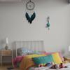 Dream Catcher for Boys Blue Dreamcatcher for Bedroom Handmade Feather Hanging Decoration Ornament Birthday Festival Craft Gift