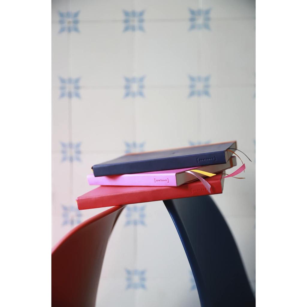 Rhodia Rhodiarama Goal 240 Dotted Italian Leather Fuchsia Pink Book, A5, Pages, Grid, Cover, (CF117809)