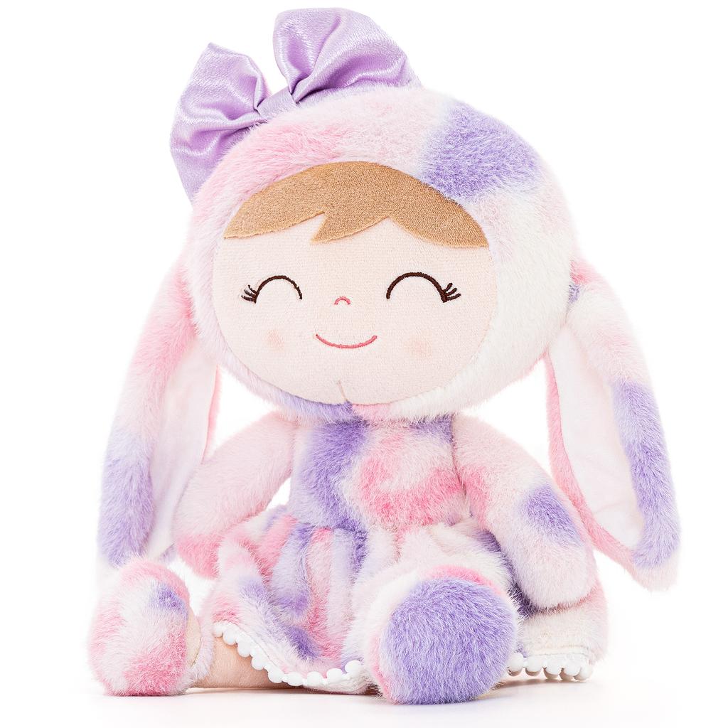 Baby Dolls Plush Doll  New Design Rabbit Doll Soft Toys Gir's Birthday Gift 30cm Tie-dye Purple