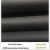 Противоскользящая, износостойкая и устойчивая к царапинам черная ПВХ-кожа с трикотажной тканью Оксфорд