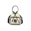 New MLB Premium Canvas Bucket Bag, Shoulder Bag, Crossbody Bag Regular Unisex Ecru 3ABMS032N-50CRS