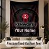 Custom Text Tapestry Kenworth Print Wall Tapestry Indoor Living Room Wall Decor