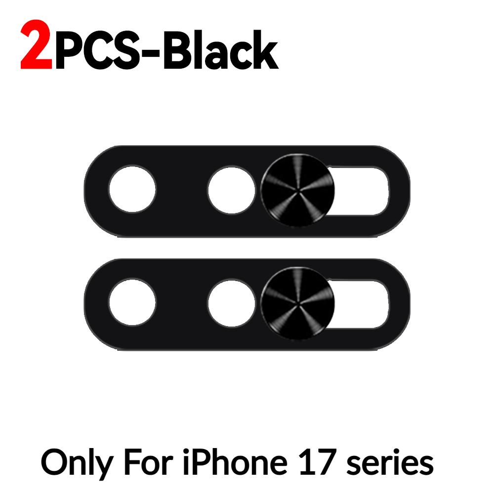 2-1Pcs Ultra-Thin Phone Lens Cover Webcam Privacy Covers Camera Slide Protector Shield for IPhone 17 Air 16 15 14 Pro Max/Plus 4