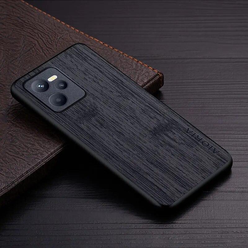 Чехол для Oppo Realme C35 Narzo 50A Prime, кожаный чехол с узором из бамбукового дерева, роскошный чехол для Realme narzo 50a Prime, чехол