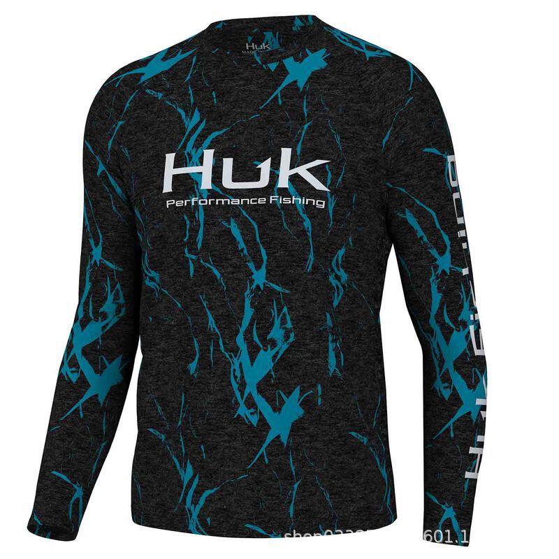 Fishing Wear, Summer Long-Sleeve Sun Protection Crew Neck T-Shirt, Quick-Dry Breathable Lure Fishing Wear