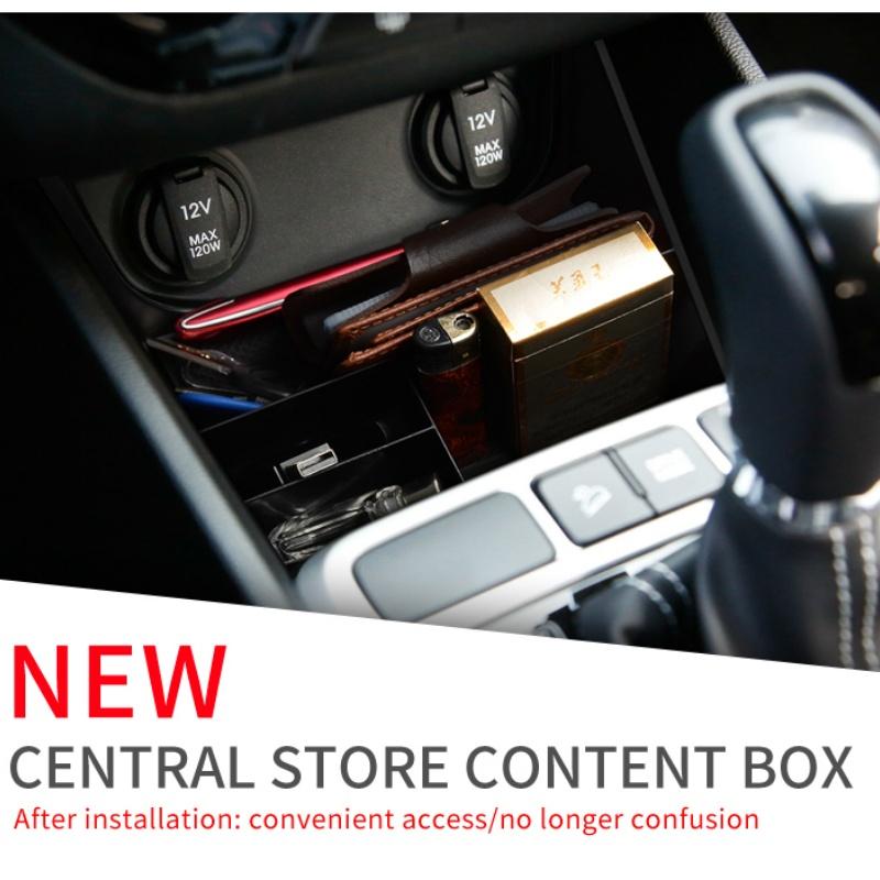 For Hyundai Creta 2014 -2018 IX25 Center Console Storage Box Organizer Tray Car Interior Accessories
