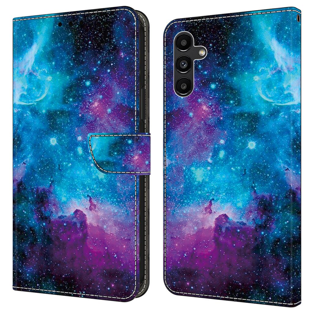 For Samsung Galaxy S24 Case Pattern Printing Leather Flip Phone Case