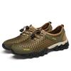Summer Outdoor Sneakers Men Mesh Canvas Shoes Male Breathable Beach Casual Sneakers Classic Men’s Hiking Shoes Large Size 46